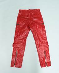 Leather Cargos |Red|