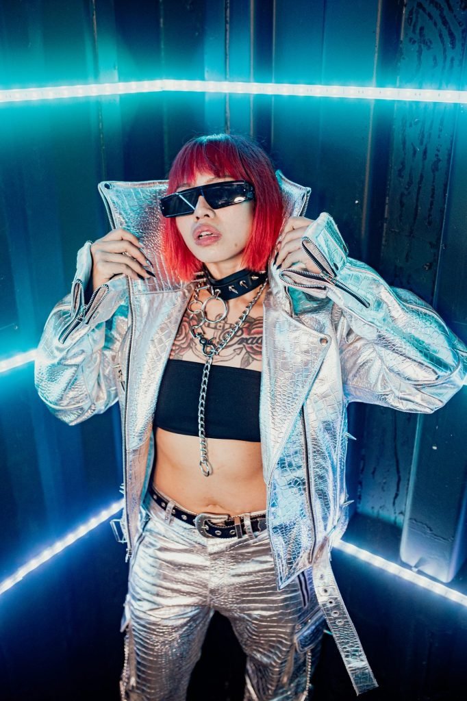 LUSID neon editorial look