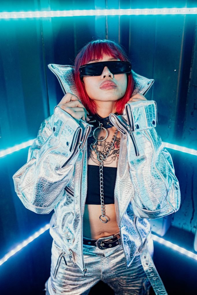 LUSID neon editorial look