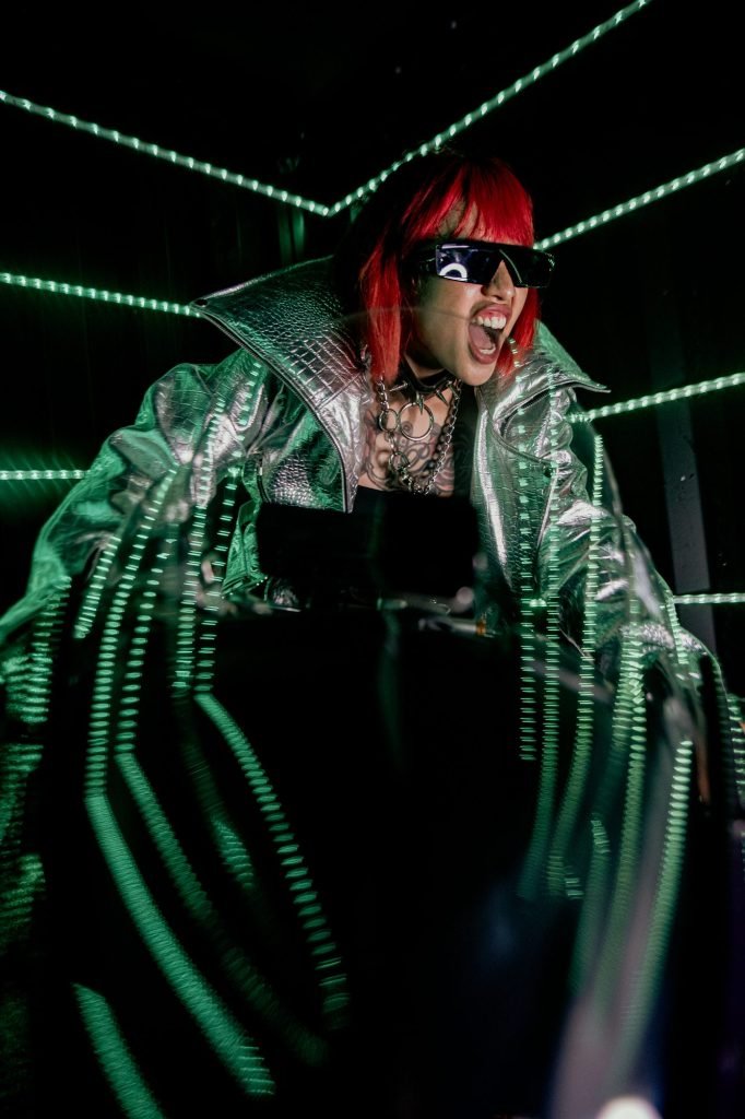 LUSID neon editorial look