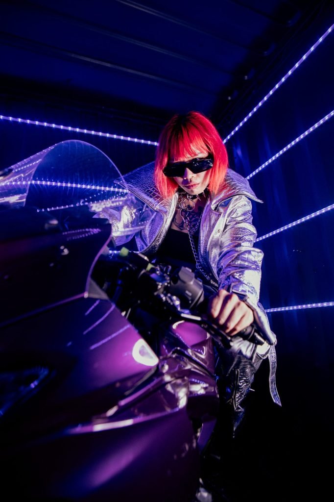 LUSID neon editorial look